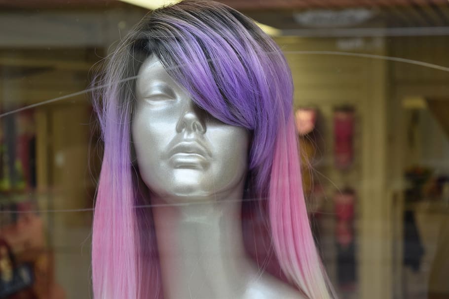 gothenburg, woman, hair, the longing, manekin, purple hair