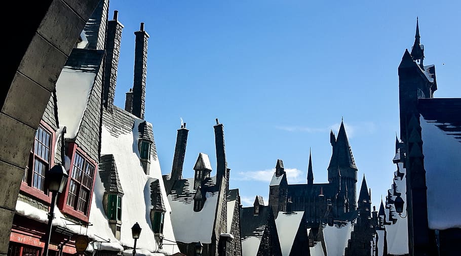 Alley, Harry Potter, Roofs, diagon alley, universal studio, HD wallpaper