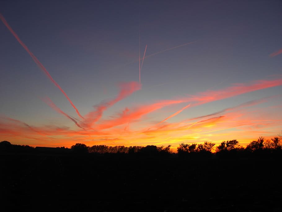 sunset, dawn, sunrise, sky, nature, landscape, summer, light HD wallpaper