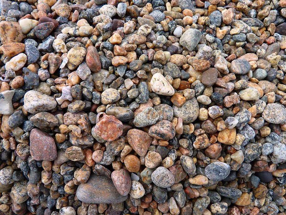 Stones, Pebble, Beach, Background, texture, nature, colorful HD wallpaper