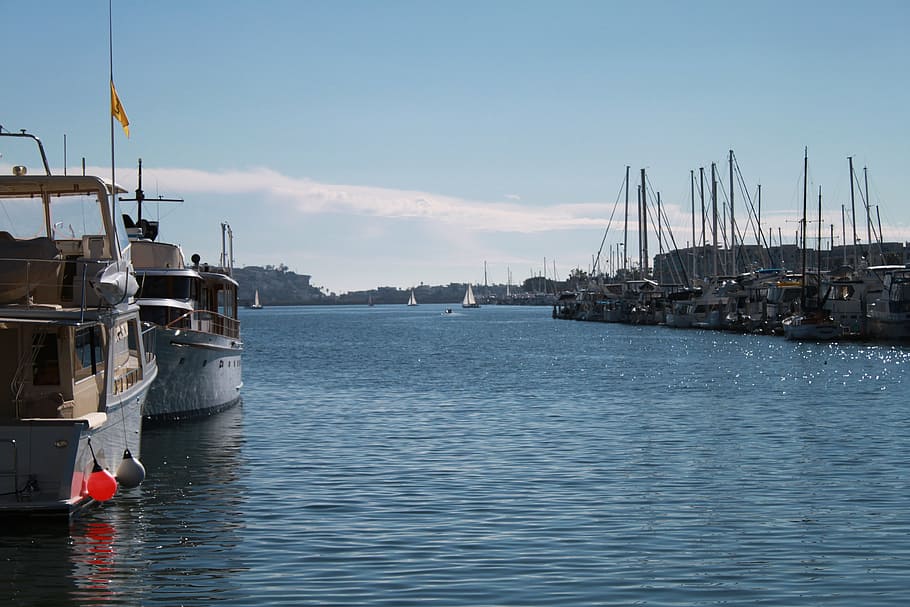 marina, boat, sailing, harbor, dock, nautical, water, nautical vessel HD wallpaper