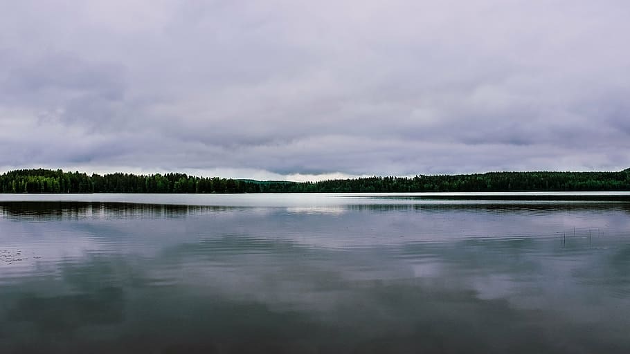 lake, sky, beach, water, landscape, nature, nature photo, scenic HD wallpaper