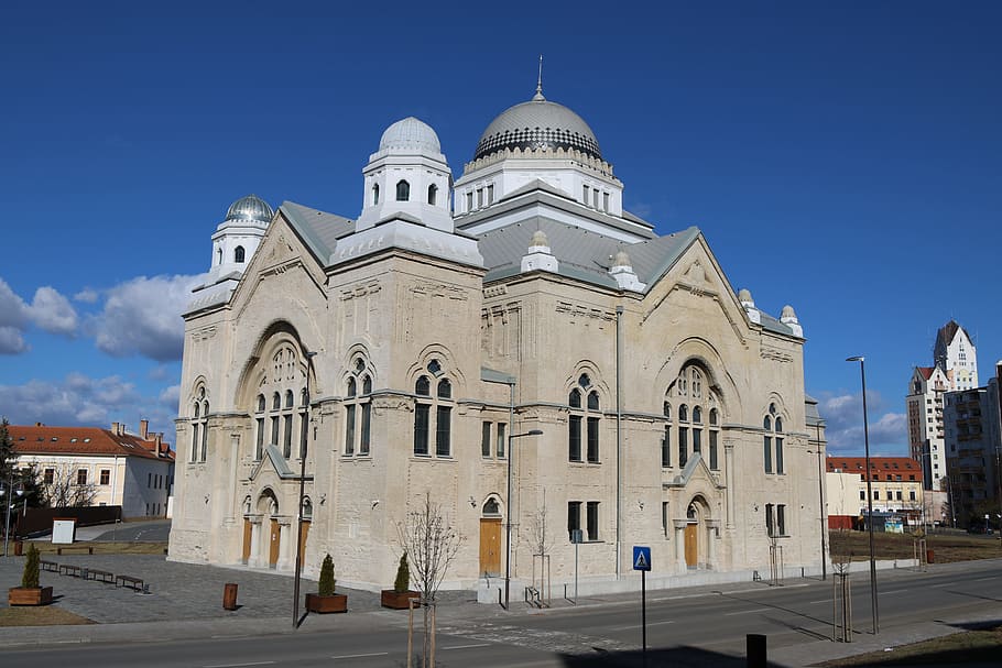 synagogue, building, temple, architecture, history, lučenec HD wallpaper
