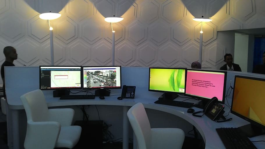 bandung, command center, tech, technology, computer, computer monitor, HD wallpaper