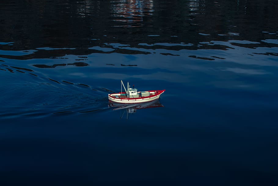 boat, model, water, nautical vessel, reflection, waterfront HD wallpaper