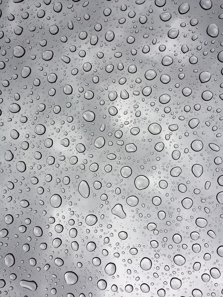 Live wallpaper Raindrops on glass, megapolis / download to desktop