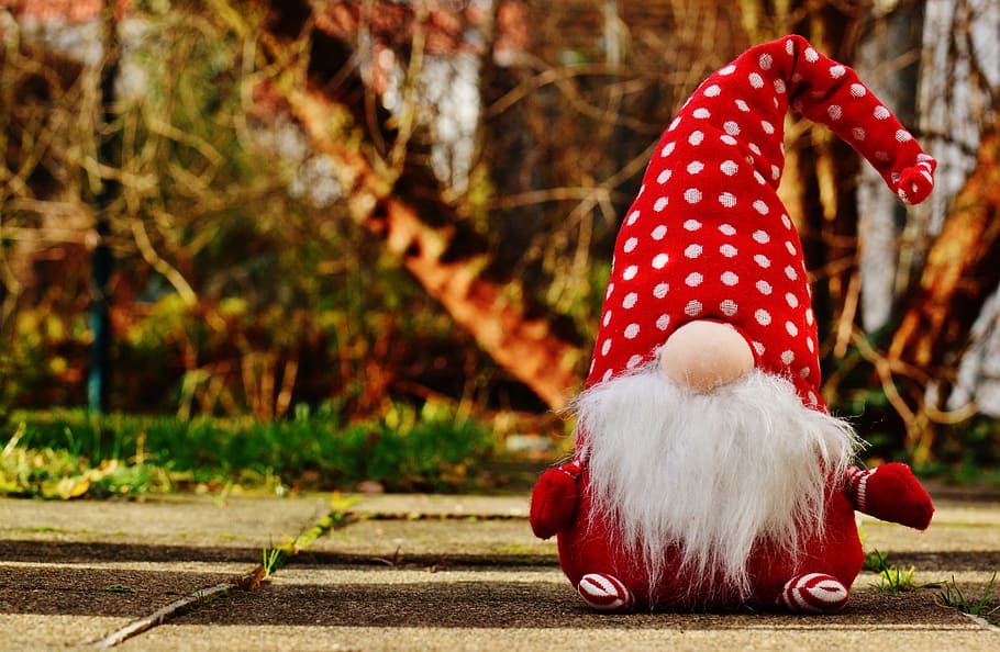 imp, funny, cute, sweet, deco, figure, christmas decoration HD wallpaper