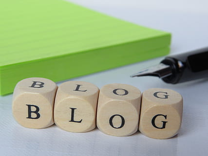 four Blog dices, blogging, wordpress, leave, blogger, web design HD wallpaper