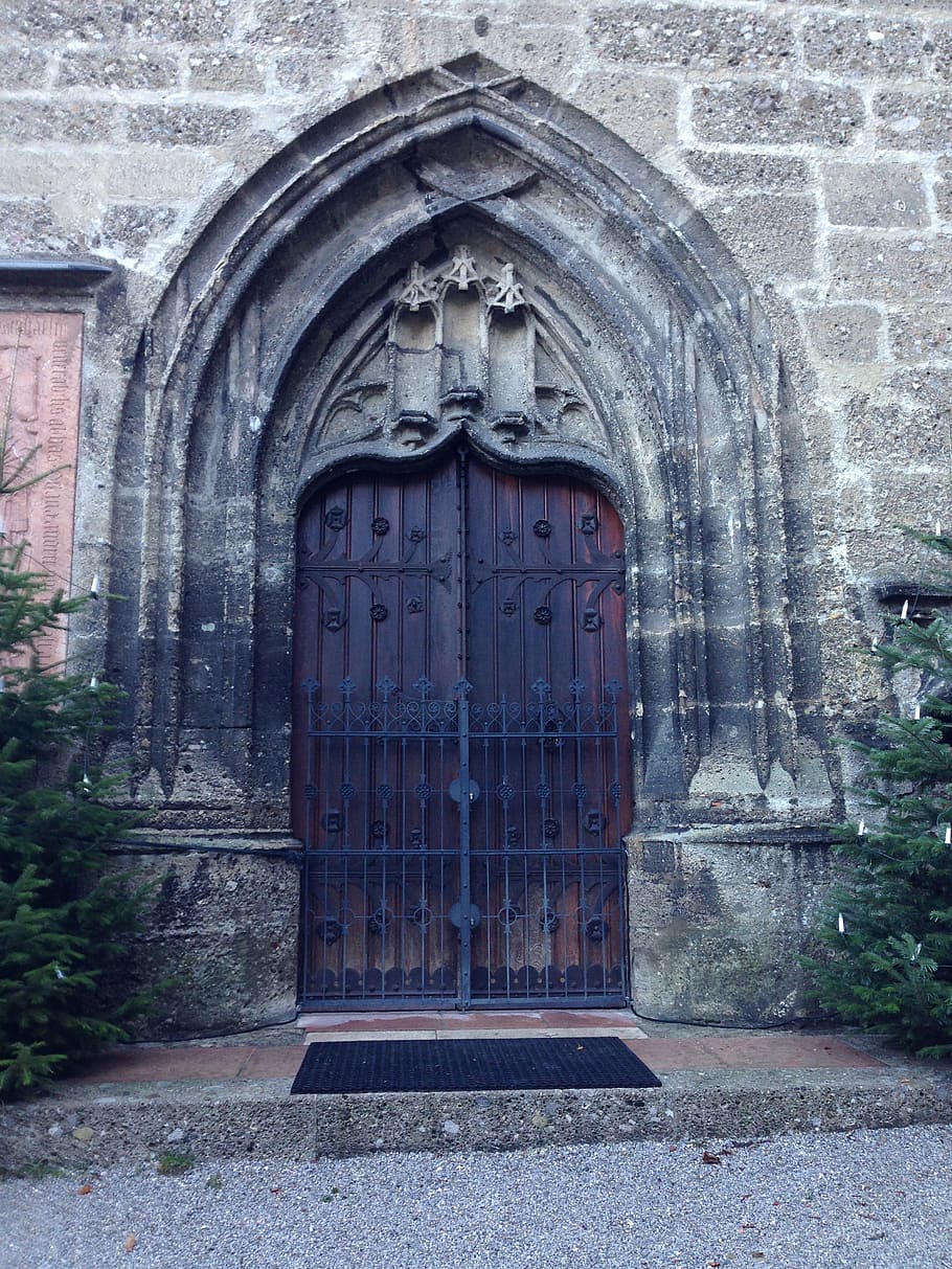 door, austria, architecture, built structure, entrance, building exterior HD wallpaper