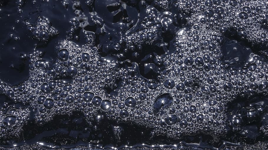 body of water with bubbles, texture, background, design, layer HD wallpaper