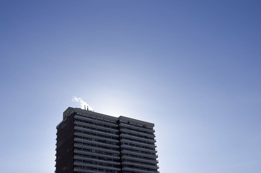architecture, blue, building, high-rise, sky, skyscraper, built Structure HD wallpaper