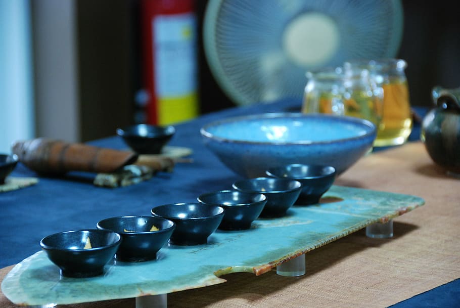 tea, zen, net heart, table, no people, indoors, bowl, bottle HD wallpaper