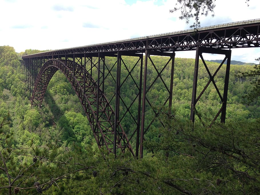 Bridge, Steel, Structure, Construction, river, infrastructure HD wallpaper