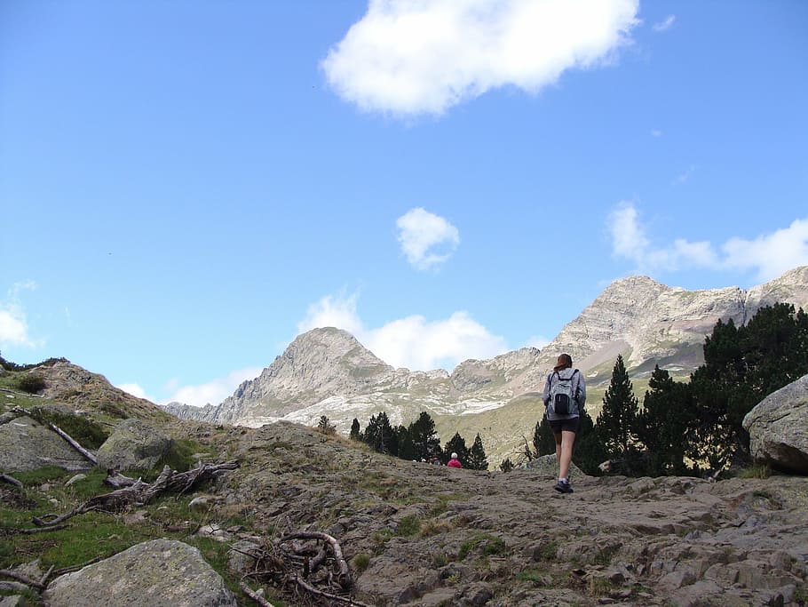 landscape, excursion, nature, mountain, huesca, valley, benasque valley HD wallpaper