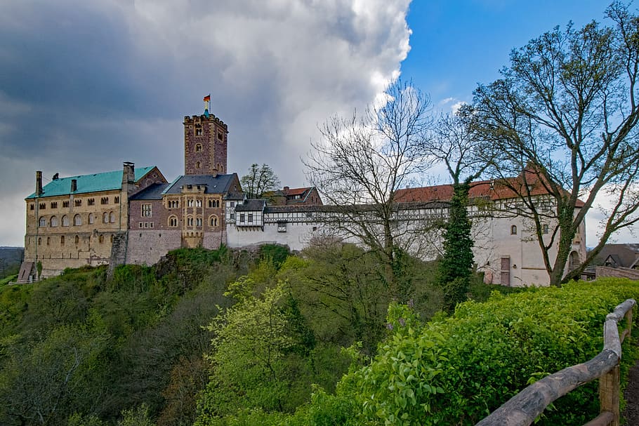Wartburg Castle, Eisenach, thuringia germany, martin, luther, HD wallpaper