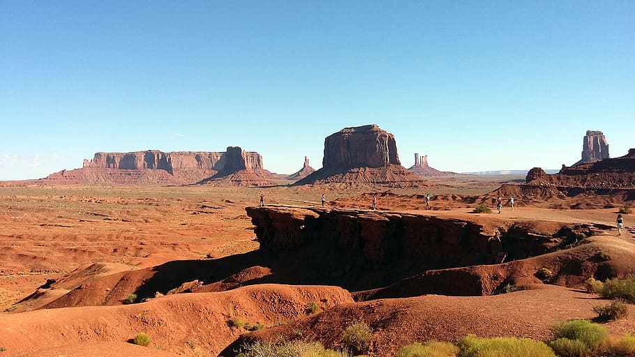 monument valley, usa, arizona, desert, panorama, united states, HD wallpaper