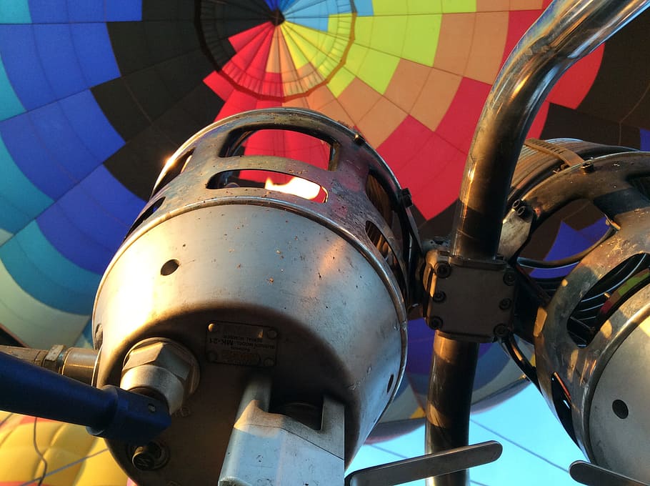 balloon, ascent, burners, mode of transportation, day, air vehicle HD wallpaper