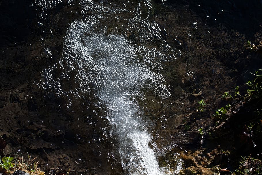 Source, Bach, Water, Bubble, Idyll, Blow, water bubbles, nature HD wallpaper