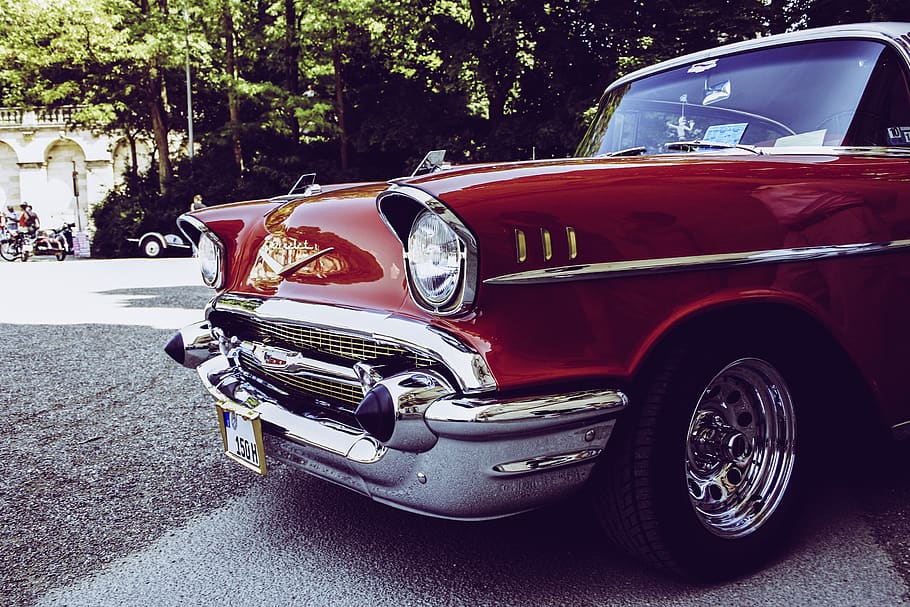 oldtimer, chrome, vintage, retro, auto, classic, vehicle, rarity HD wallpaper