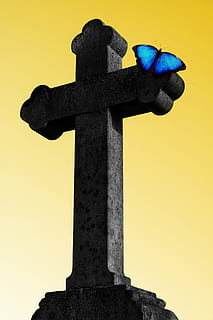 cross, easter, resurrection, live, life eternal, christ, jesus HD wallpaper