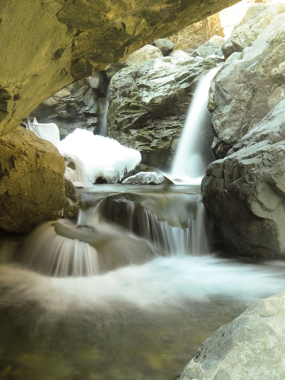 stream, water, rocks, scenics - nature, motion, long exposure HD wallpaper
