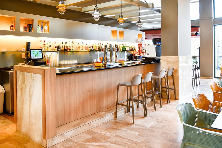 restaurant, relax, summer, food and drink, indoors, absence HD wallpaper