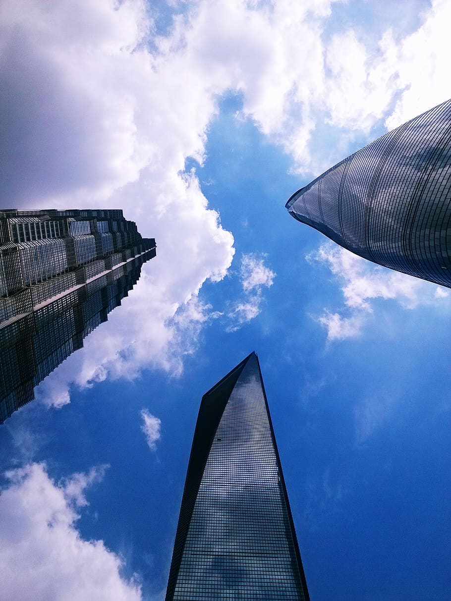 three-column separation, sky, building, cloud - sky, architecture HD wallpaper