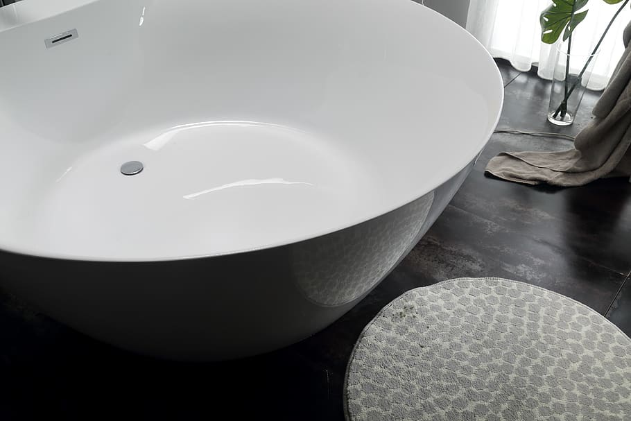 circle, bath, indoors, domestic room, bathroom, high angle view HD wallpaper