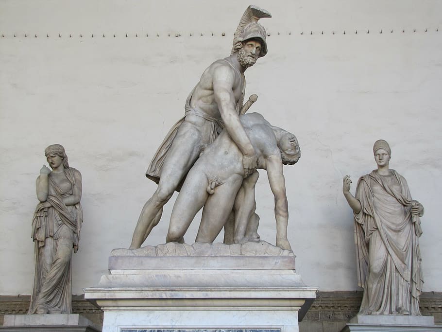 sculptures, florence, nice, art and craft, statue, human representation HD wallpaper