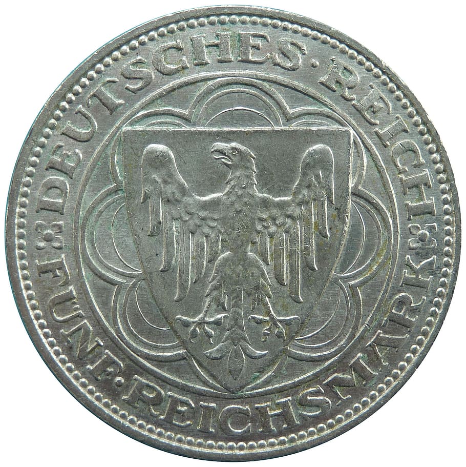 reichsmark, bremerhaven, weimar republic, coin, money, currency, HD wallpaper