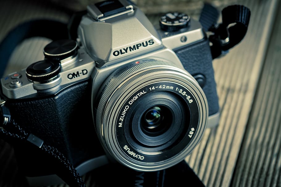 gray Olympus camera on surface\, digital, photo, photos, digital camera HD wallpaper