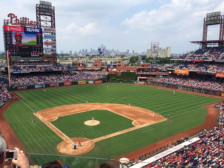 people on bleacher watching baseball game, Baseball, Stadium HD wallpaper