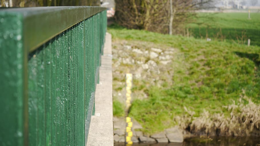 railing, bridge, grid, fence, nature, footpath, outdoors, grass HD wallpaper