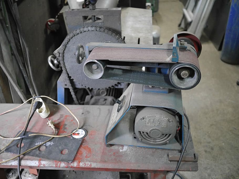 grinder, machine, tool, metal, indoors, machinery, close-up HD wallpaper