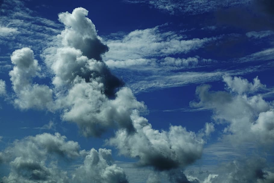 Clouds, Texture, Cloudscape, blue, sky, cloud - sky, nature HD wallpaper