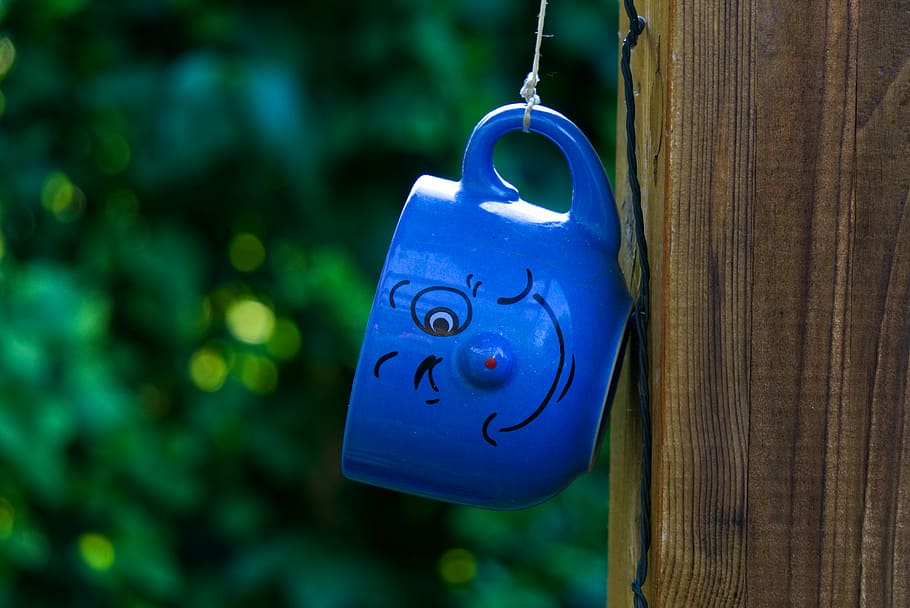 cup, decoration, depend, hung, face, painted, henkel, rope HD wallpaper