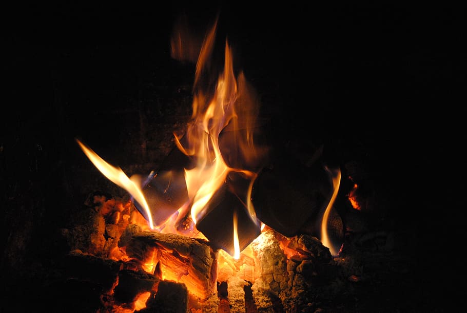 campfire, flames, hot, heat, warm, burning, heat - temperature HD wallpaper