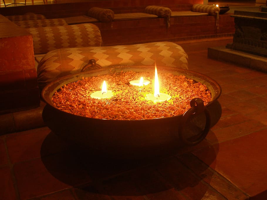 Nirvana, Nepal, Tower, Silence, meditation, flame, candle, indoors HD wallpaper