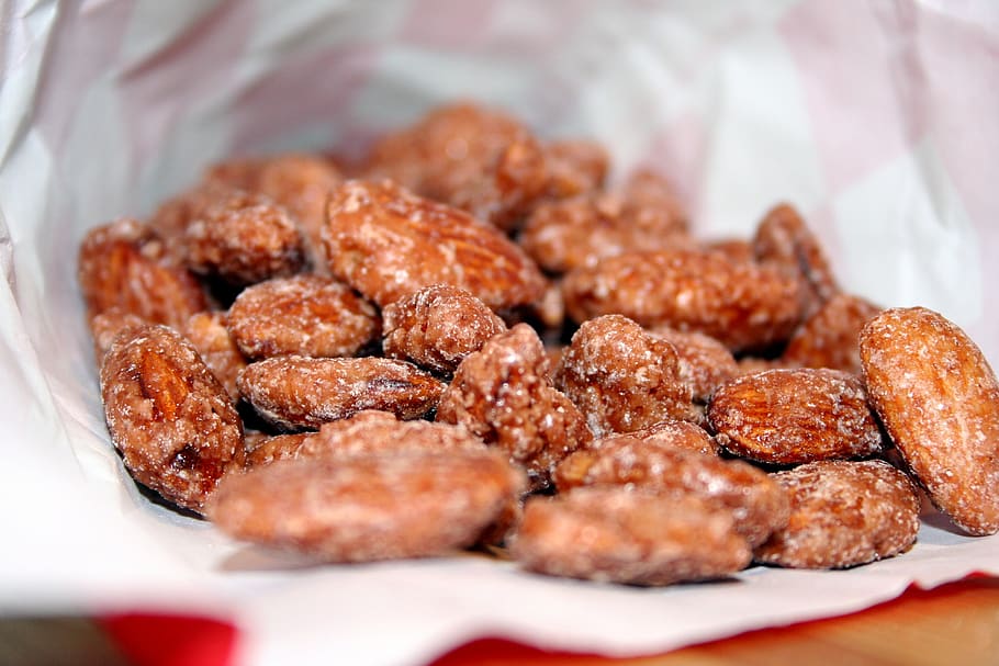 almond, salted, snack, food, food and drink, freshness, close-up HD wallpaper