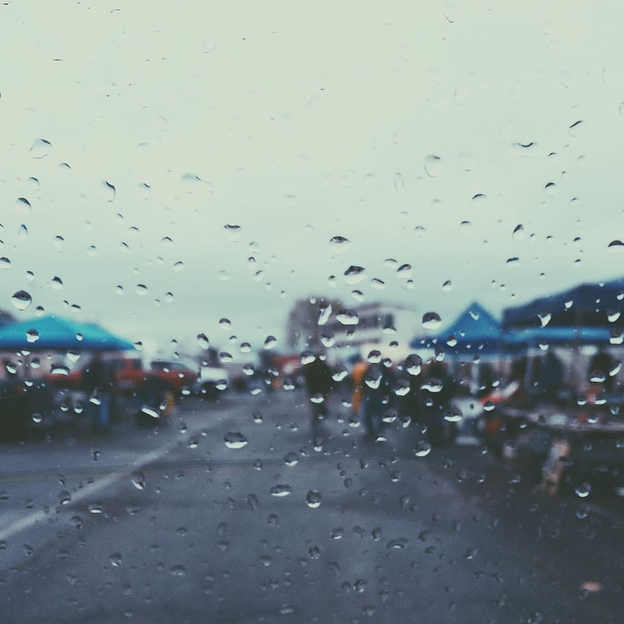 HD wallpaper: Water, Wet, raining, rain drops, droplets, blurred, scene,  photography | Wallpaper Flare