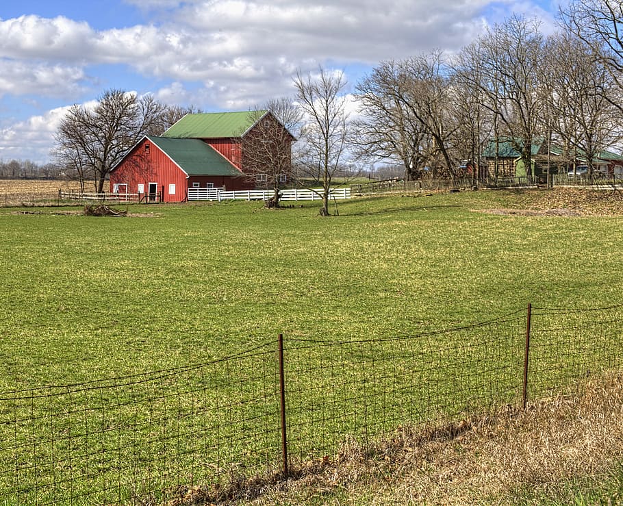barn, rustic, barns, ohio, digital art, rural, scenic, country HD wallpaper