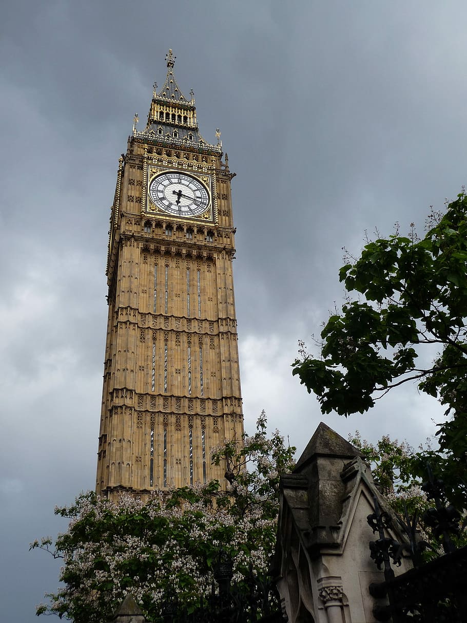 London, Big Ben, Tower, Clock, Clock Tower, england, westminster, HD wallpaper