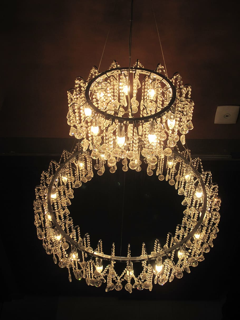 lights, chandelier, cyprus, interior, retro, illumination, illuminated HD wallpaper