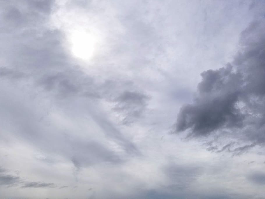 Clouds, Sun, Nature, Weather, Day, sky, white, sunrise, cloudscape HD wallpaper