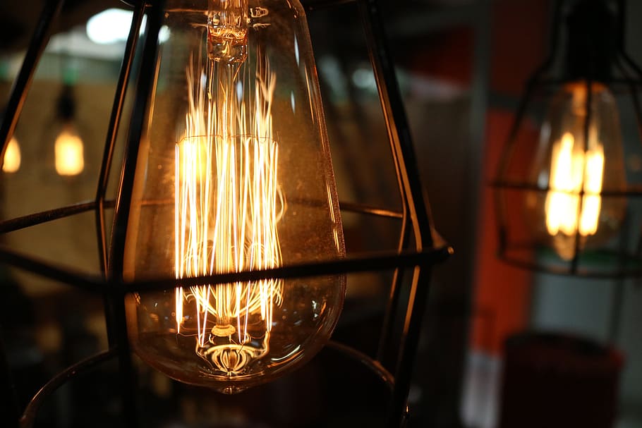 Lights, Illuminated, Glow, bright, design, shine, electric HD wallpaper
