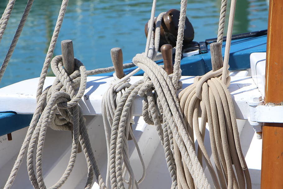boat, rope, brittany, nautical vessel, water, transportation HD wallpaper