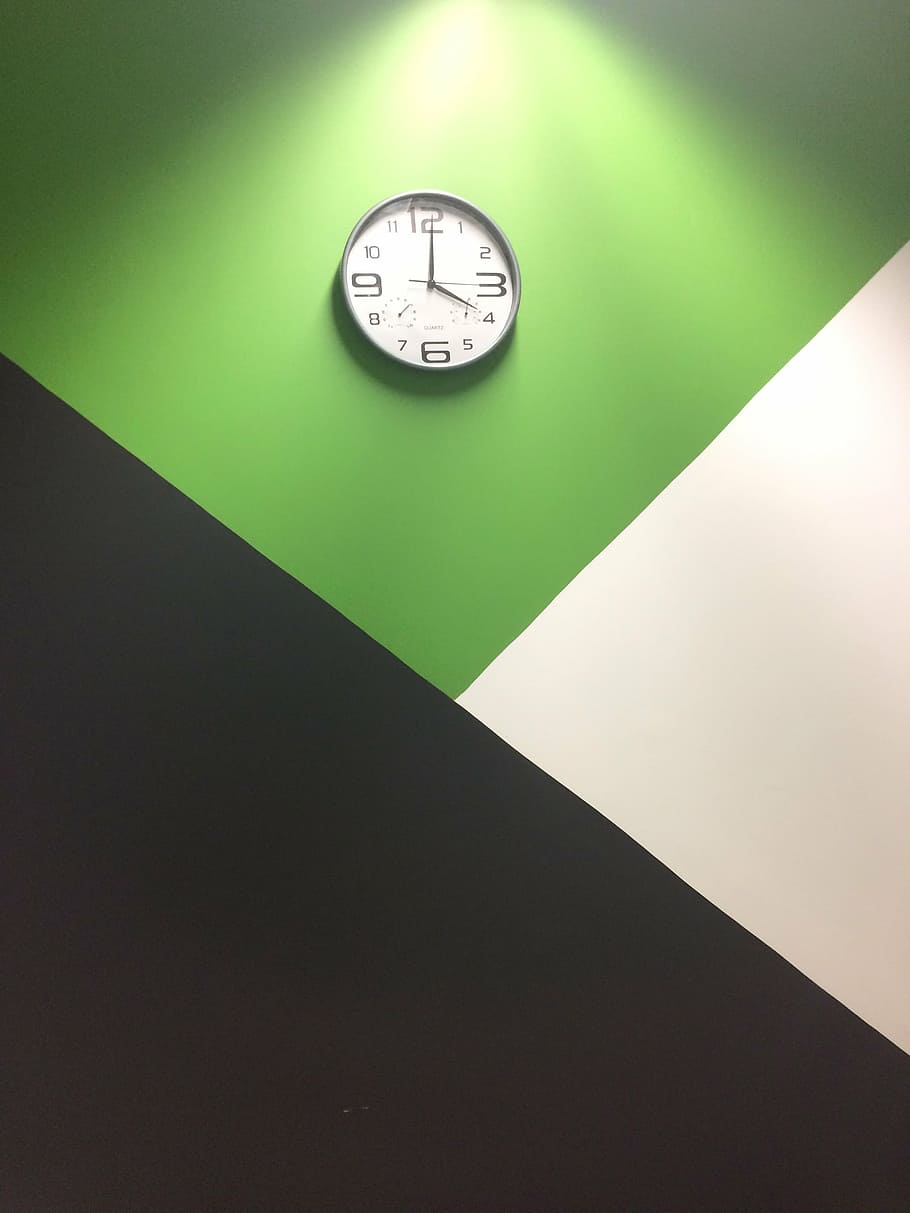 clock on the wall, centrepiece, overlap, instrument of time HD wallpaper