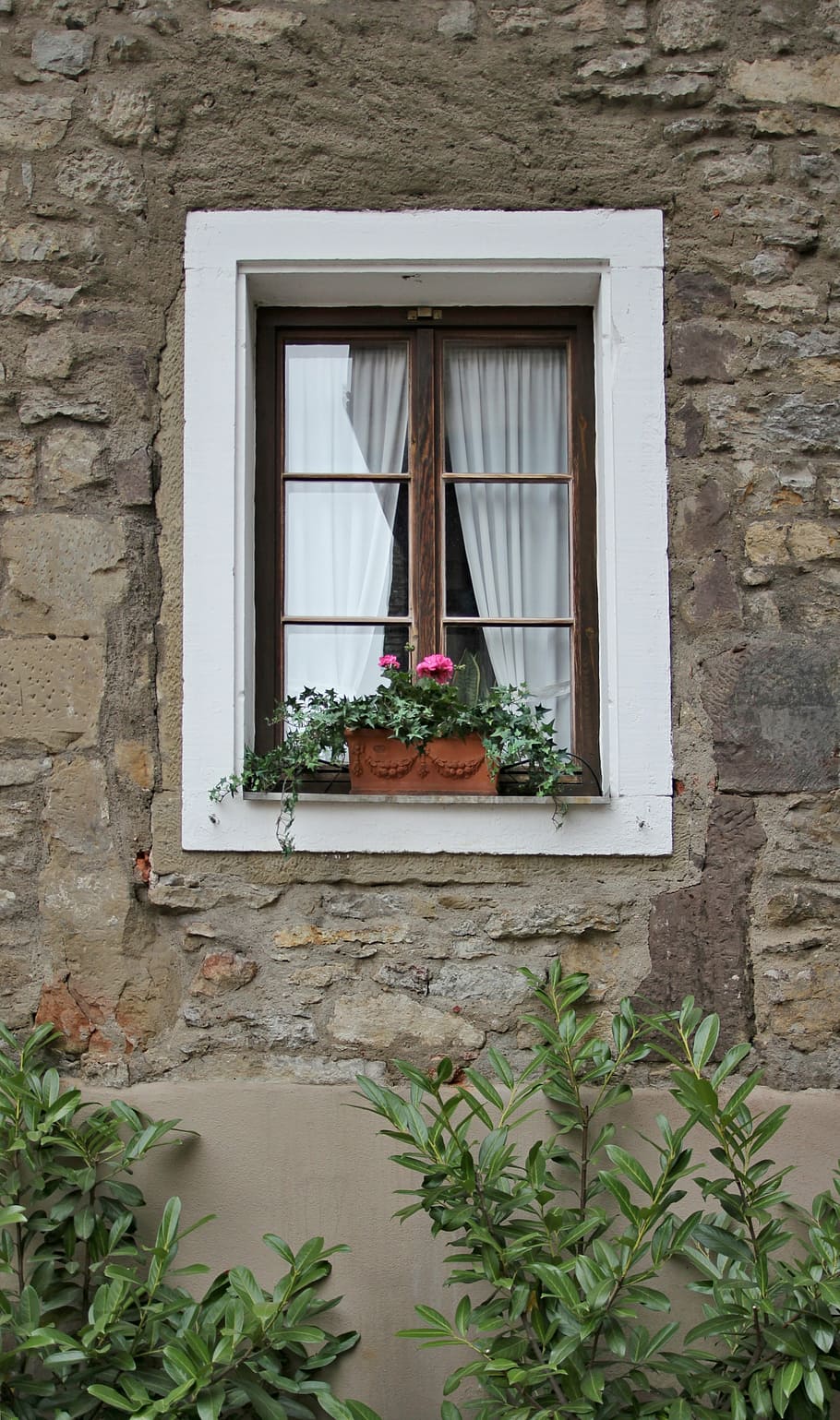 window, old, romance, architecture, wall, stone, built structure HD wallpaper