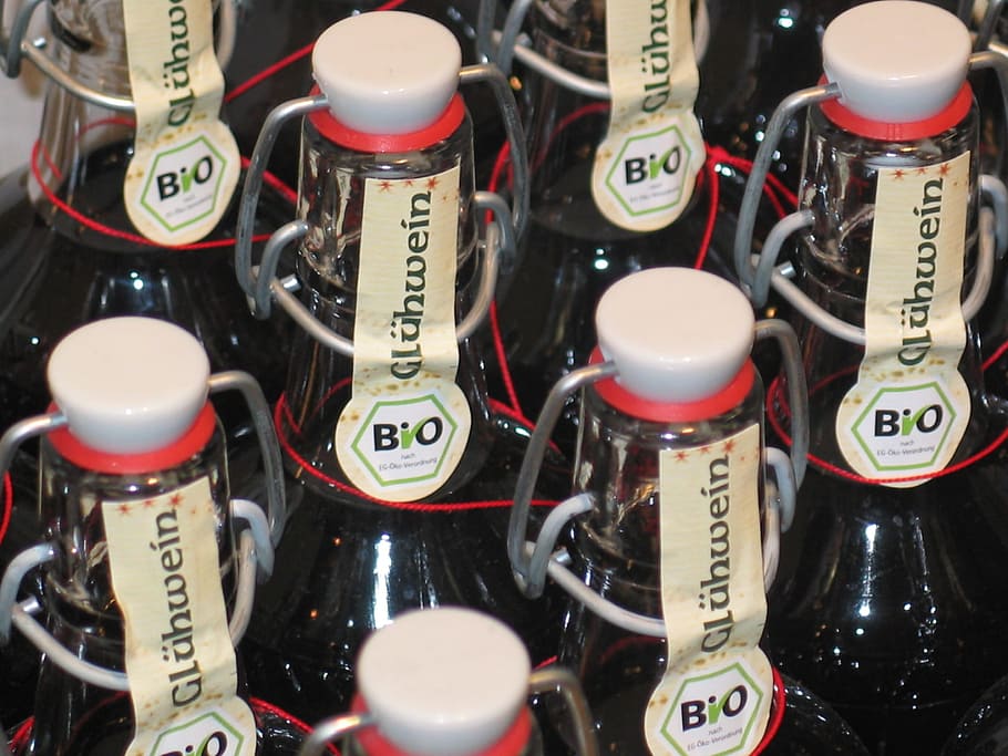 Bio glass bottles, Mulled Wine, Wine, Bottle, Closure, Drink HD wallpaper