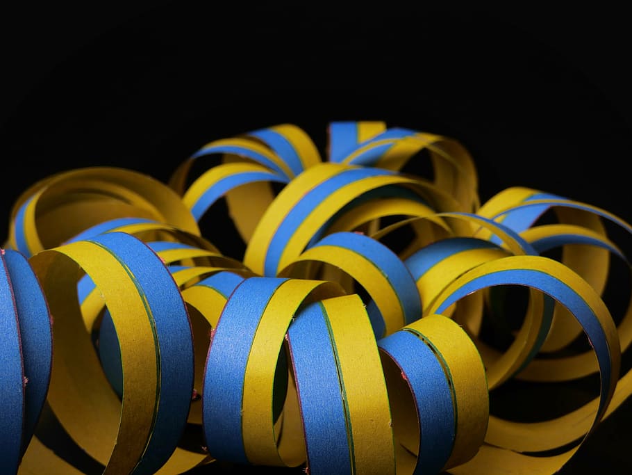 streamer, decoration, ringed, partyaritkel, carnival, new year's eve HD wallpaper